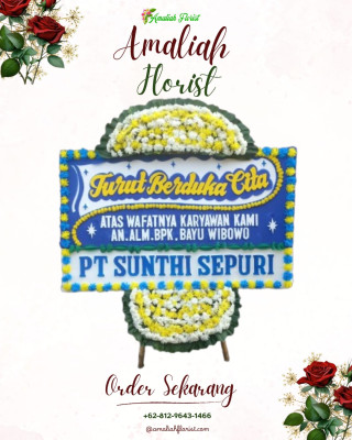 Papan Bunga Duka di Abadi Jaya