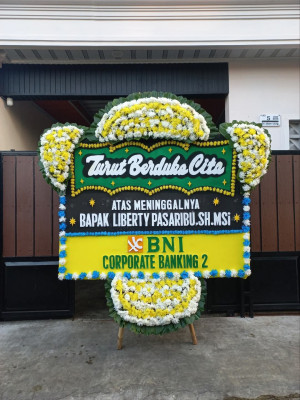 Papan Bunga Duka di Abadi Jaya