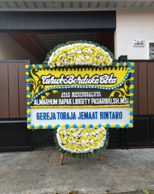 Papan Bunga Duka di Abadi Jaya