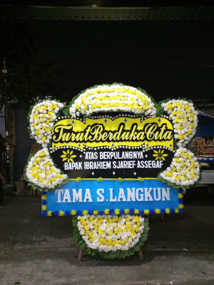 Papan Bunga Duka di Abadi Jaya