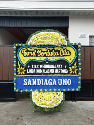 Papan Bunga Duka di Abadi Jaya